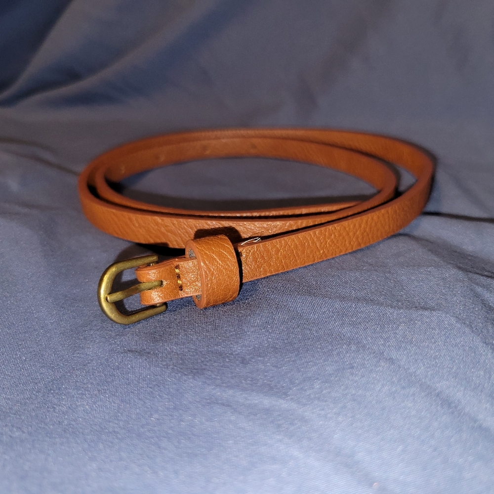 Skinny brown belt